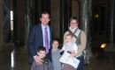 Trent Wotherspoon with his sister Chantel and his nephews