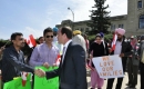Trent Wotherspoon at the rally for fair immigration